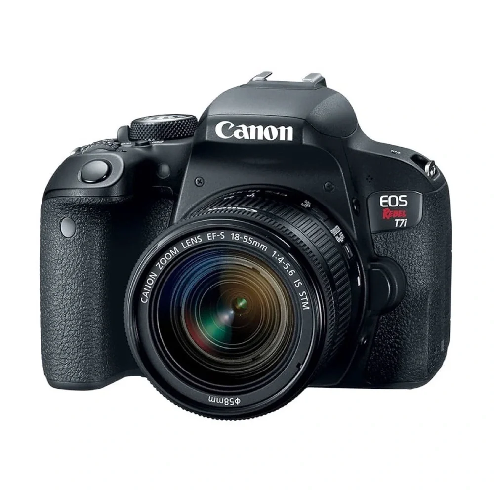Canon EOS Rebel T7i DSLR Camera + 18–55mm Lens – Excellent Condition